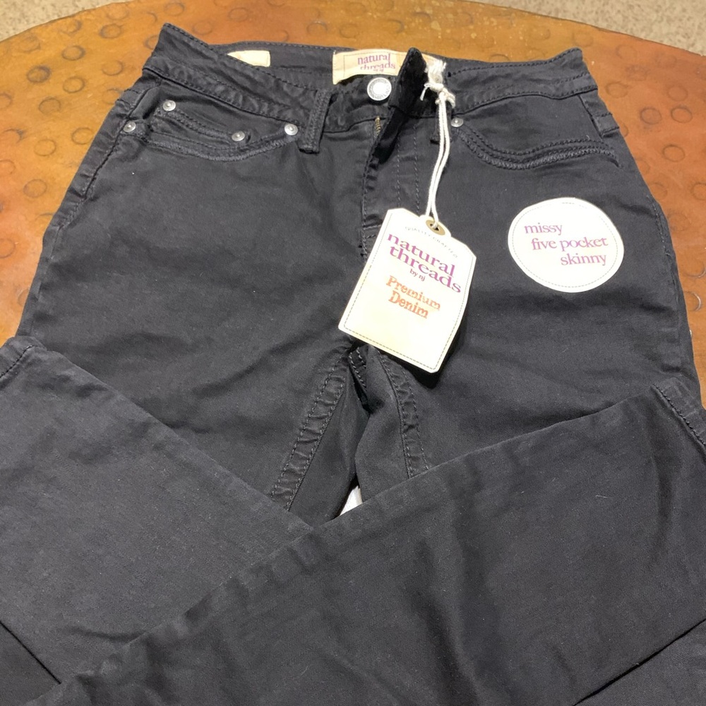 Women's Natural Threads NJ Black Jeans 2